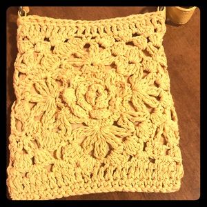 Crochet crossbody sling purse